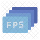 Fps Fotograma Fotograma Por Segundo Icono