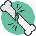 Fracture Cracked Bone Icon