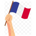 France Hand Holding Nation Symbol Icon