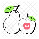 Fresh Fruits Farm Fruits Organic Food Icon