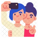 Friends Selfie  Icon