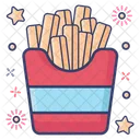 Potato Stick Twist Potato Frites Icon