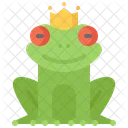 Frosch Prinzessin Krone Symbol