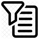 Funnel File Filter Icon