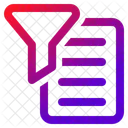 Funnel File Filter Icon