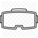 Pantalla Montada En La Cabeza Dispositivo Montado En La Cabeza Realidad Virtual Icono