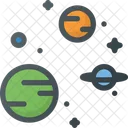 Galaxy Planet Star Icon