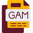 Gam File File Format File Icono