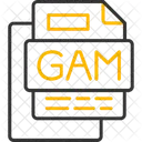 Gam File File Format File Icono