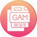 Gam File File Format File Icono