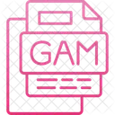 Gam File File Format File Icono