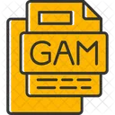 Gam File File Format File Icono