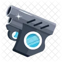 Flat Style Icon Of An Alien Gun Icon