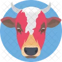 Vaca Cara Cabeza Icono