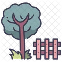 Garden Tree Fence Icon