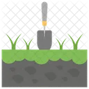 Gardening Shovel In Ground Garden Care Icon