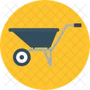 Wheelbarrow Construction Cart Icon