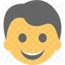 Feliz Surpreso Emoticon Ícone