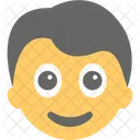 Feliz Surpreso Emoticon Ícone