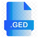 Ged Erweiterung Datei Symbol