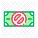 Gefälschte Banknote  Symbol