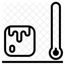 Einfrieren Thermometer Eis Symbol