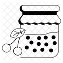 Pote De Geleia Conservas De Frutas Marmelada Ícone