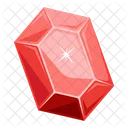 Trendy 2 D Vector Of Garnet Stones Icon