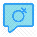 Gender Bubble Chat Gender Chat Icon