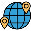 Geolocalisation Systeme De Localisation Global GPS Icône