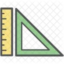 Geometry Ruler Measuring Icon