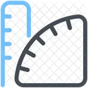 Geometry Ruler Measure Icon