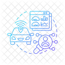 Gerenciamento Remoto De Frota Rastreamento De Veiculos Gerenciamento De Eficiencia Ícone