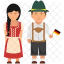 German Outfit German Clothing German Dress Icon