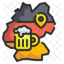 Germany Alcoholic Map Icon