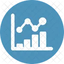 Analytik Balkendiagramm Geschaftswachstum Symbol