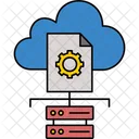 Gestion De Infraestructura De TI Nube Datos Icono