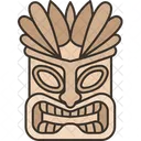 Tiki Totem Schnitzerei Symbol