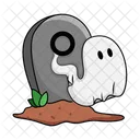 Ghost Grave Halloween Icon