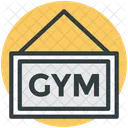 Gimnasio Letrero Gimnasio Icono