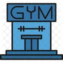 Centro de gimnasio  Icono