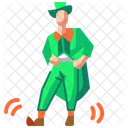 Man Irish St Patricks Day Icon