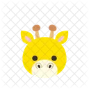 Girafe Emoji Visage Icône