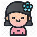 Kids Child Girl Icon