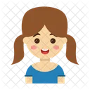 Girl Character Cartoon Icon