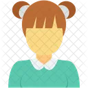 Girl Student Teenager Icon