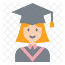 Girl Student  Icon