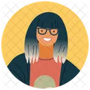 Girl Student  Icon