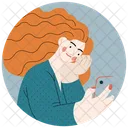 Girl Taking Selfie  Icon