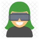 People Avatar With VR Gadget Icon